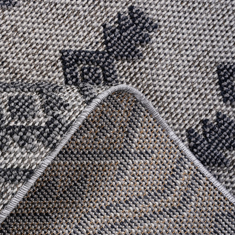 4x6 White/gray Loom & Area Rug - Traditional Style For Indoor Outdoor, Stain-, Non-shedding, And Pet Safe, With Soft Pile White Gray Indoor/outdoor Carpet, Stain , , , Simple To Clean