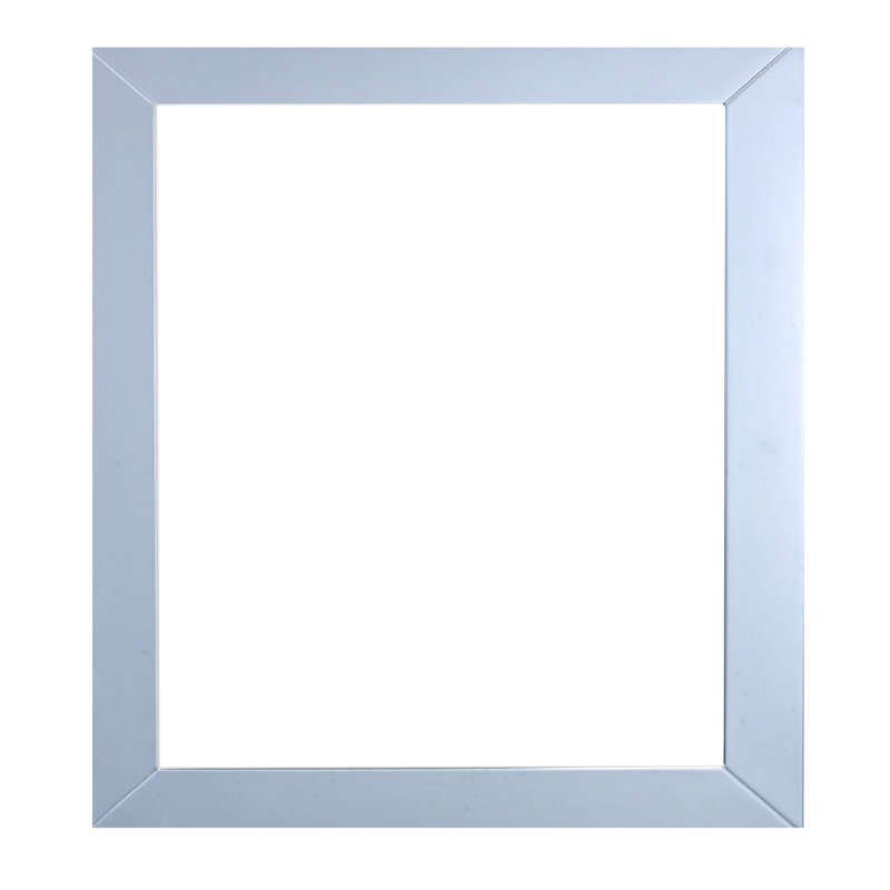 Azaira Rectangle Mirror, 31" H x 30" W, Gray