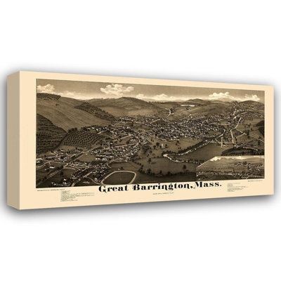 Art sur toile Alcott Hill® Burleigh Gallery, Great Barrington, Massachusetts, Burleigh, 1884