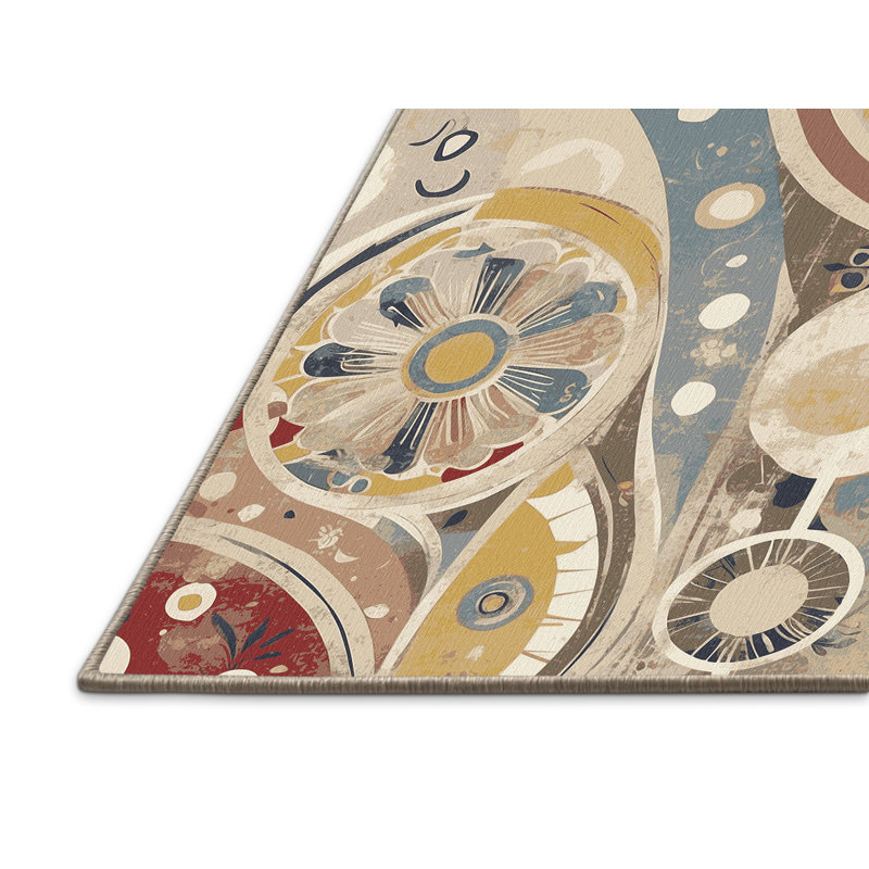 Lively Spark Rug, Square 4'