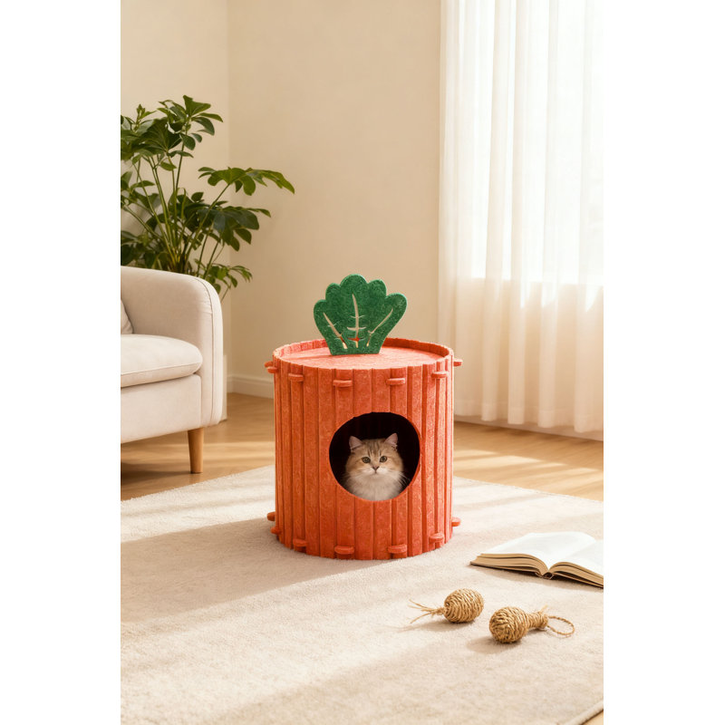 Nest Pet Bed, Orange