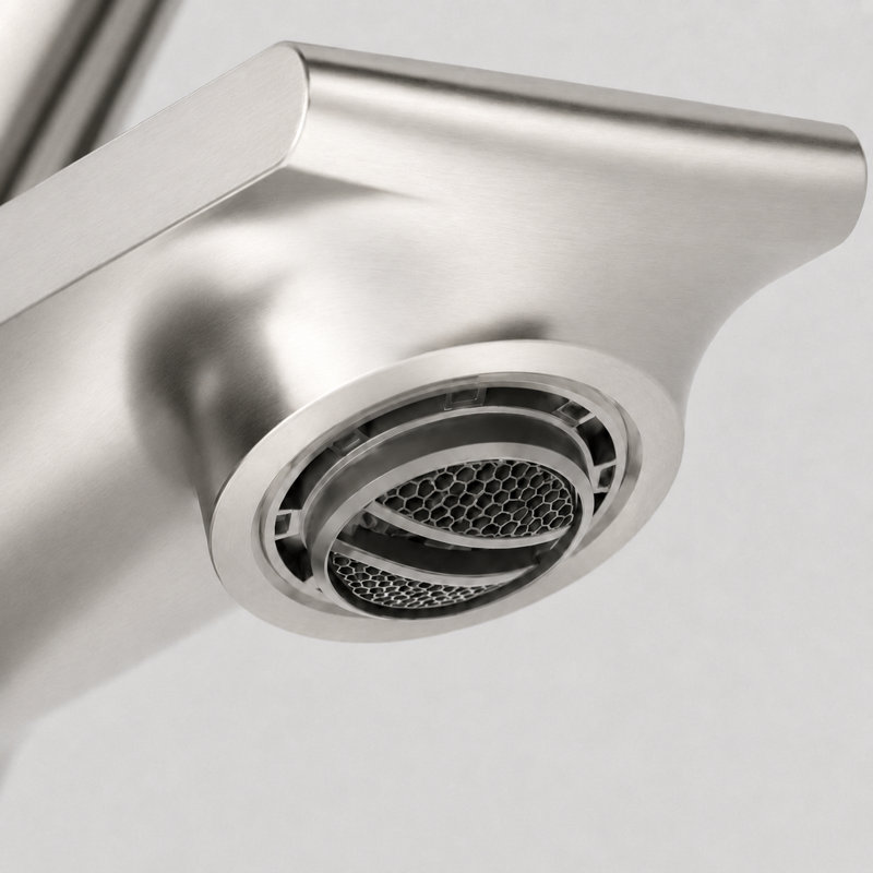 Robinet de salle de bain à un trou BRAVAT® avec plaque pour écusson 6 po, robinet de lavabo à poignée simple pour installation à 1 ou 3 trous, bloc