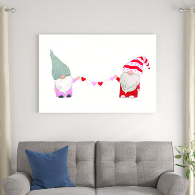 «Gnomes in Love I» par Jenaya Jackson - peinture sur toile tendue