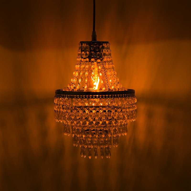 Innoteck 32cm H Plastic Novelty Pendant Shade ( Uno ) in Clear