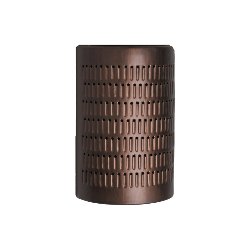 Applique murale d'extérieur en céramique Carely, ampoule DEL incluse, Cuivre huilé, H 15 po x l 10 po x P 5 po