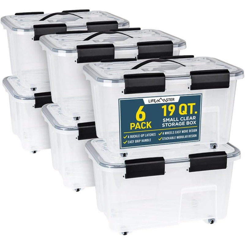 Gracie Oaks Material Bin, 19 qt