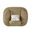 Chaise longue surdimensionnée Modena avec accoudoirs et dossier réglables.