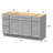 57'' Single Bathroom Vanity Base Only-94526508