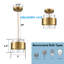 Mini luminaire suspendu cylindrique en verre