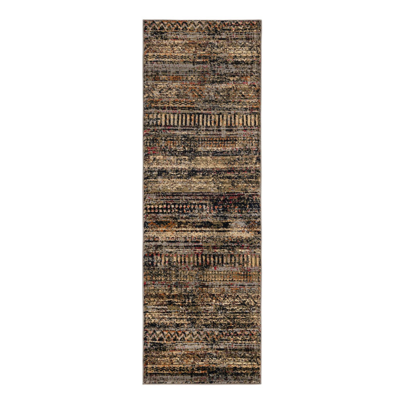 Blakely en polypropylène tissé par la machine Quigley, Tapis de couloir 2 pi x 7 pi 1 po