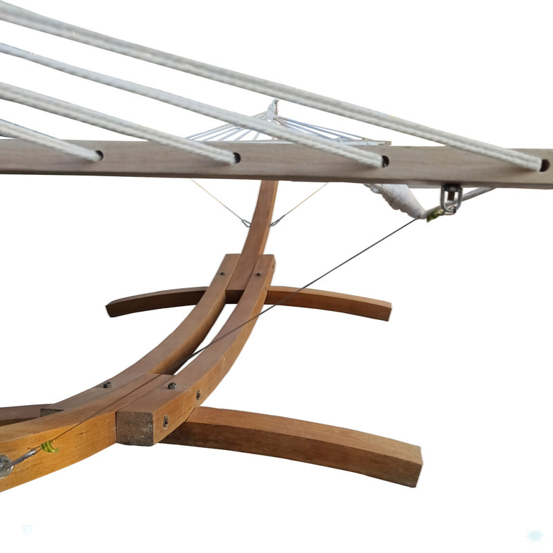 Hamac 1 personne avec support pour l'extérieur et l'intérieur, H 47,3 po x L 154,39 po x l 47,16 po