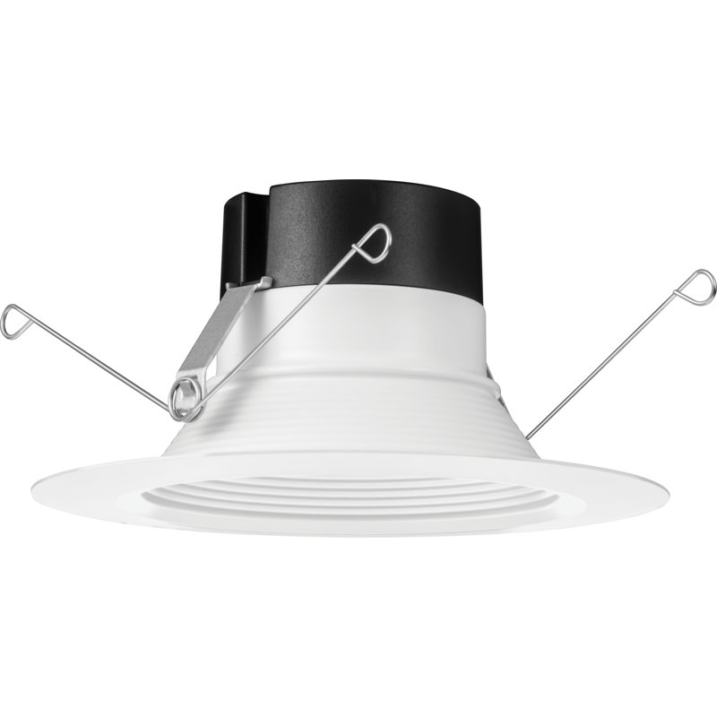 6-Inch White Aluminum LED Recessed Lighting Kit