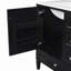 Meuble-lavabo de 30 pouces avec lavabo en céramique, rangement à 3 tiroirs noir, armoire moderne en bois massif pour la maison