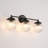 Markeice 3-Light Dimmable Sphere Globe Ribbed Glass Bathroom Vanity Light-854994501