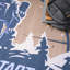  Tapis bleu lavable à la machine Imagination-107105190