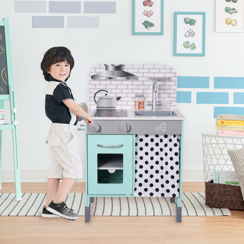 Little Chef Philly Modern Kitchen Set, Blue/Grey