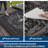 Waterproof Reversible Outdoor Rug 9x18ft – Large Plastic Straw Patio Mat – UV Resistant, Non-Slip Area Carpet for Deck, Balcony, Pool, RV, Camping – Includes Carry Bag & Stakes – Black and Gray, USA-663266191-663266190