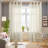 Farmhouse Boho Faux Linen Semi Sheer Textured Curtains (Set of 2)-1219268618-1219268608