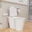 Smart Toilet with Self Clean Bidet And Auto Sensor Flush, Soft-closing Heat Seat, Tankless Auto Flush, Massage Clean, Warm Wash/Dryer, Remote Control