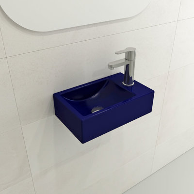 BOCCHI Milano 9.06'' Fireclay Rectangular Bathroom Sink