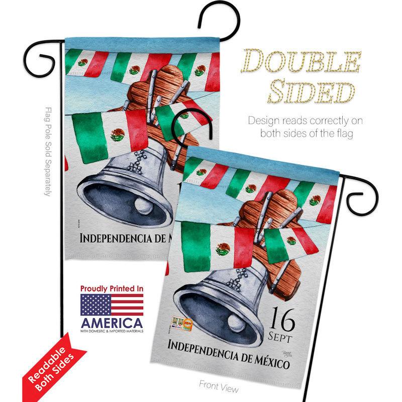 Double Sided 18.5'' H x 13'' W Polyester Garden Flag