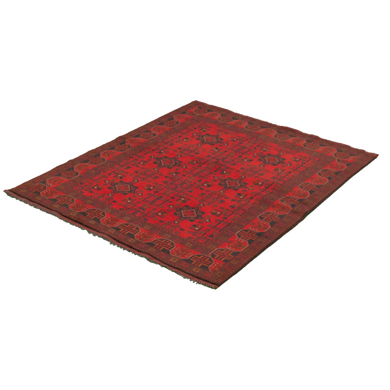 Tapis de zone en laine 5 pi x 6 pi 2 po main-of-kind-noué la 2010 esari Allaina