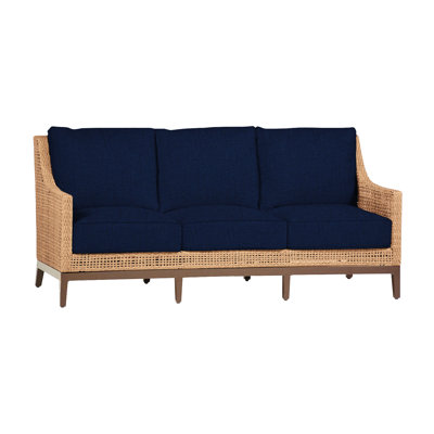 Peninsula Woven Sofa - Light Raffia/Sandalwood