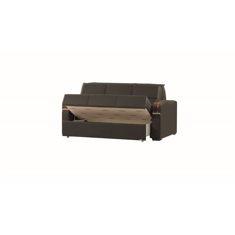 Causeuse convertible avec rangement Primenest, Noir