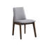 Ensemble de salle à manger 7 pièces - Table rectangulaire en noyer gris, 6 chaises rembourrées, style scandinave, finition grise, sièges confortables, charme irrésistible