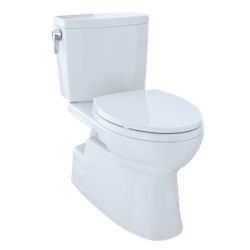 Vespin® II 1 GPF Elongated Two-Piece Toilet, Cotton, Left-Hand