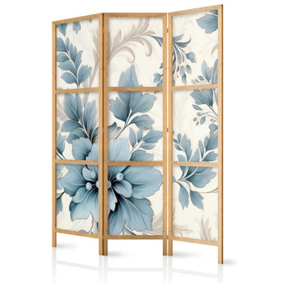 171cm H Solid Wood Folding Room Divider