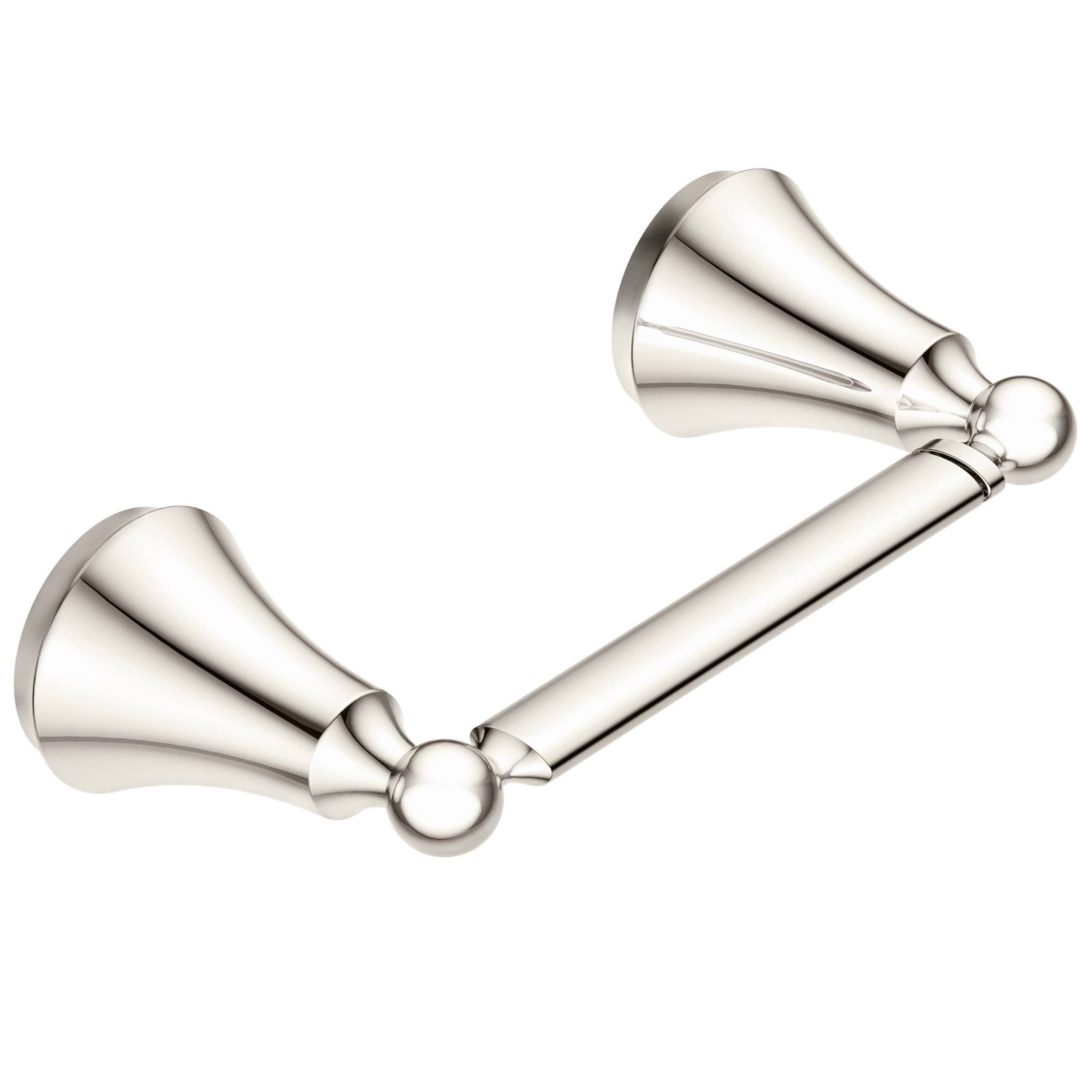 Wynford Toilet Paper Holder, Polished nickel