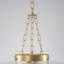 Lustre lanterne 4 lumières en verre transparent