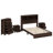 Jostin Bookcase Bed with Drawers and Shelves-1157882180