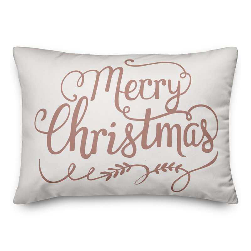  Merry Christmas Lumbar Pillow