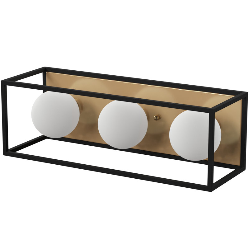 Aira 3 Light Bath and Vanity, Aged Brass