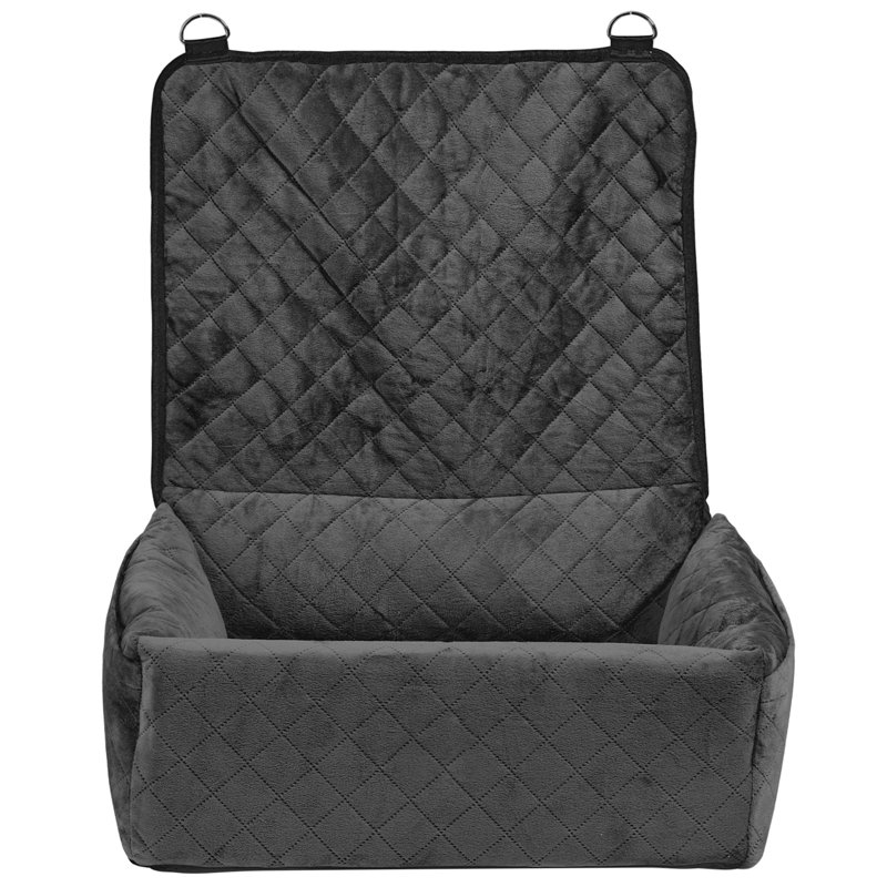 Siège d'auto pour chien pour chien de taille moyenne jusqu'à 40 lb - noir