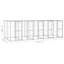 Chenil pour chien en acier galvanisé Vidaxl, PE 130,1 pieds carrés Durable-114101409-114101394