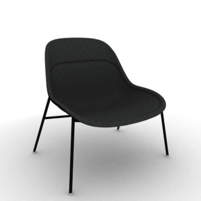 Méridienne Vale, Gris anthracite, Noir de jais