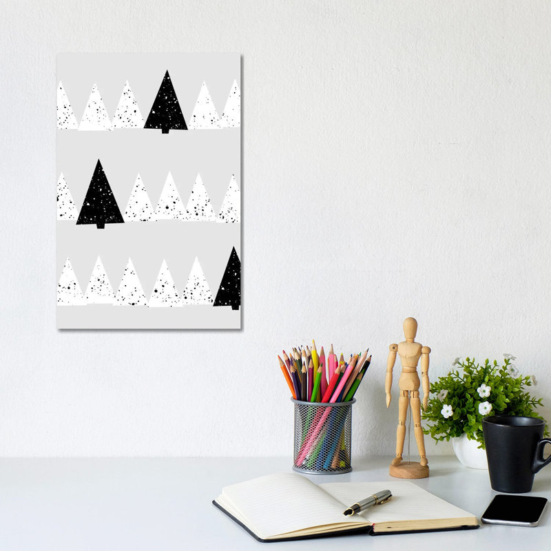 Snowy Forest by Mareike Böhmer - Wrapped Canvas Gallery-Wrapped Canvas Giclée, 20.32 cm H x 30.48 cm W