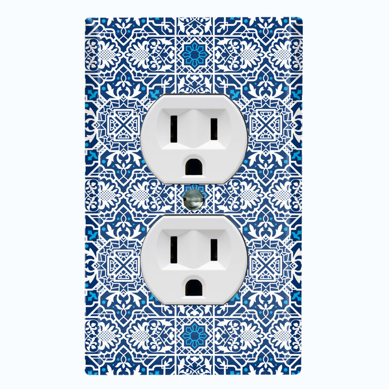 Patterned 1 - Gang Standard Wall Plate