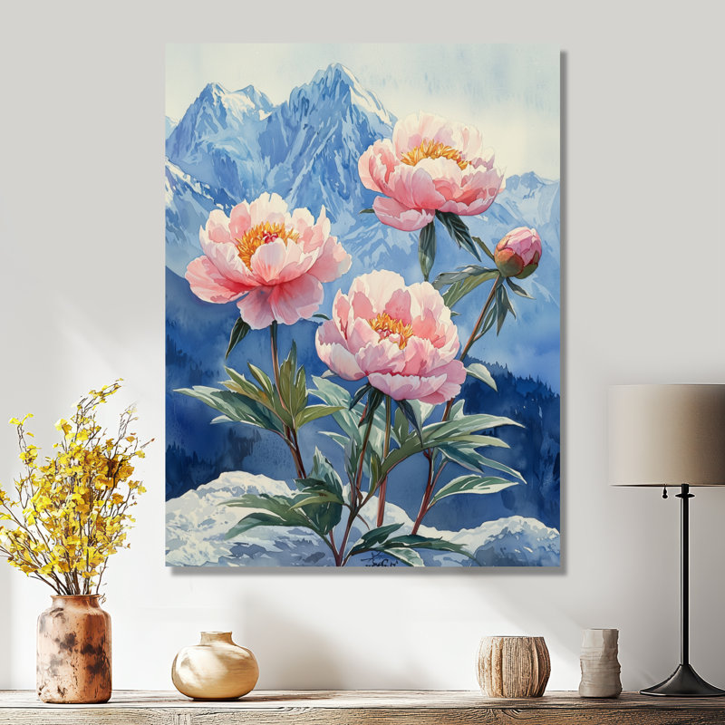 Beatley - reproduction d'art sur toile florale, H 20 po x l 12 po, Toile tendue, Ne s'applique pas