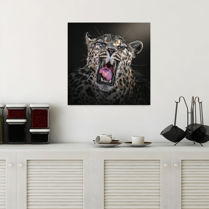 Contemporary Art Contemporary Cat Art, 18" H x 18" W