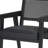 Black Leather Dining Side Chair