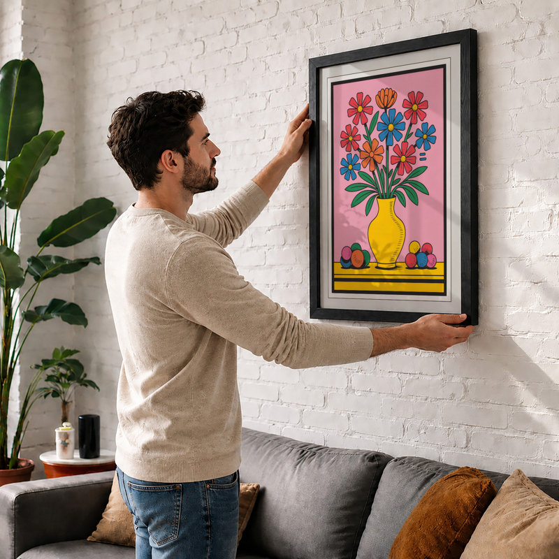Blooming Abundance Botanical - Framed Print, Oak, A4 - 29.7 x 21.0 cm