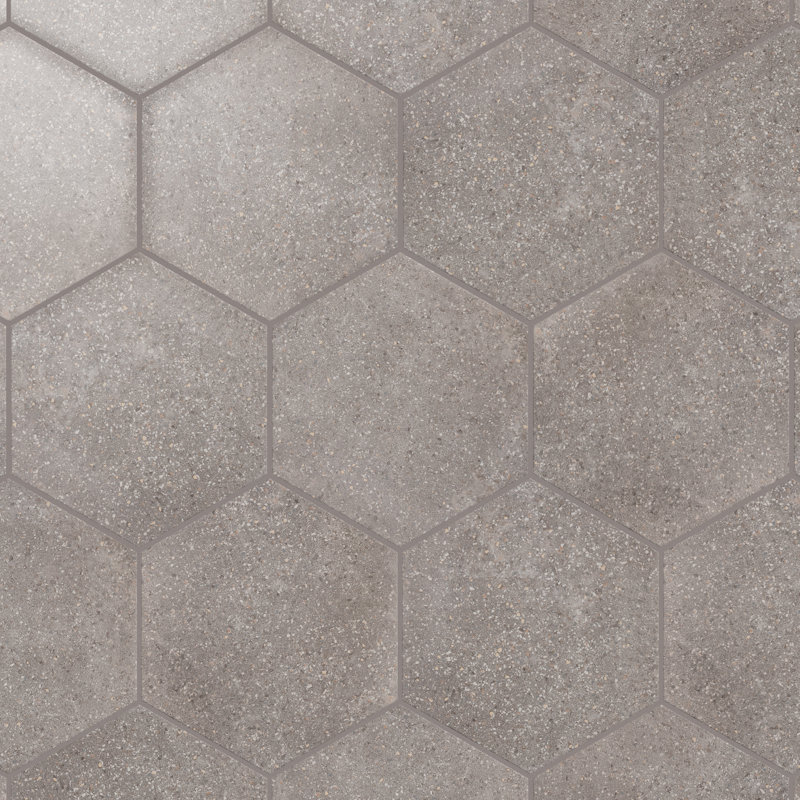 Carreau de sol et de mur en porcelaine aspect pierre 14 po x 16 po Palazzo Hex, Nuvola