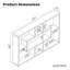 48cm H × 76cm W × 9cm D Wall-Mounted Storage Shelf – MDF/Chipboard Material, Space-Saving Hanging Bookcase-1439643178