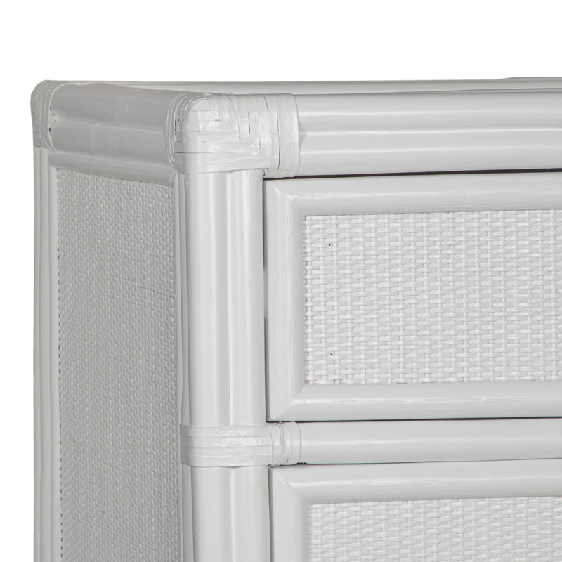 Aruba 8 - Drawer Dresser, White/Gold