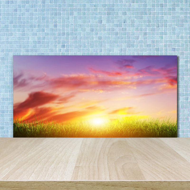 50cm W x 100cm L Glass Peel and Stick Panel
