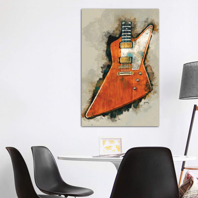 The Edge's Electric Guitar - Wrapped Canvas Print